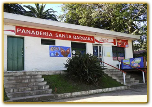 Bakery area inside the commercial services sector at Santa Teresa National Park