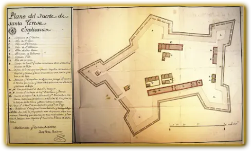 Conclui o plano da Fortaleza de Santa Teresa de 1791.