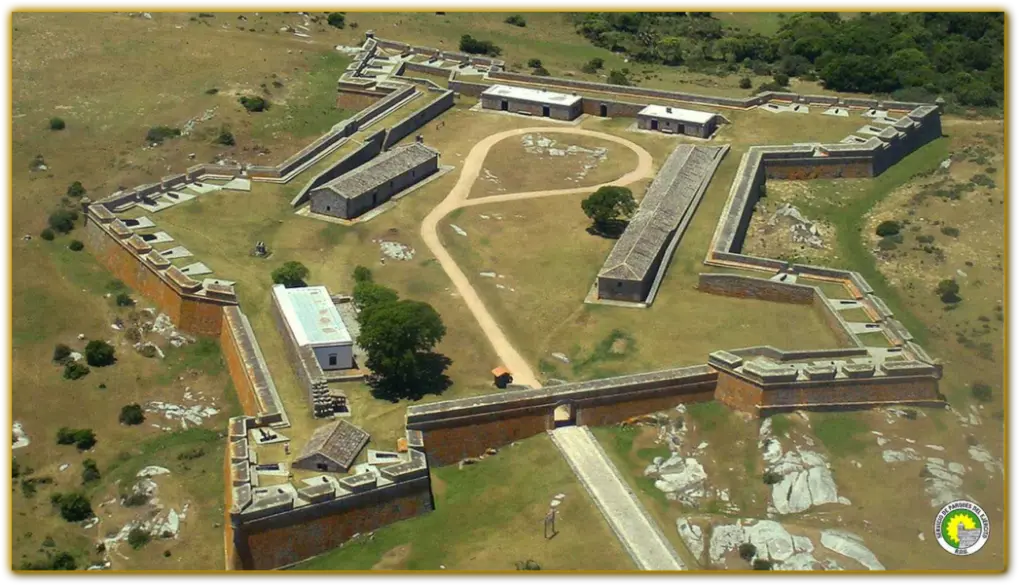Vista aérea da Fortaleza de Santa Teresa